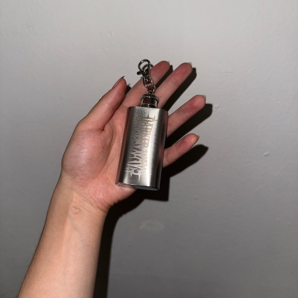 flask + headband